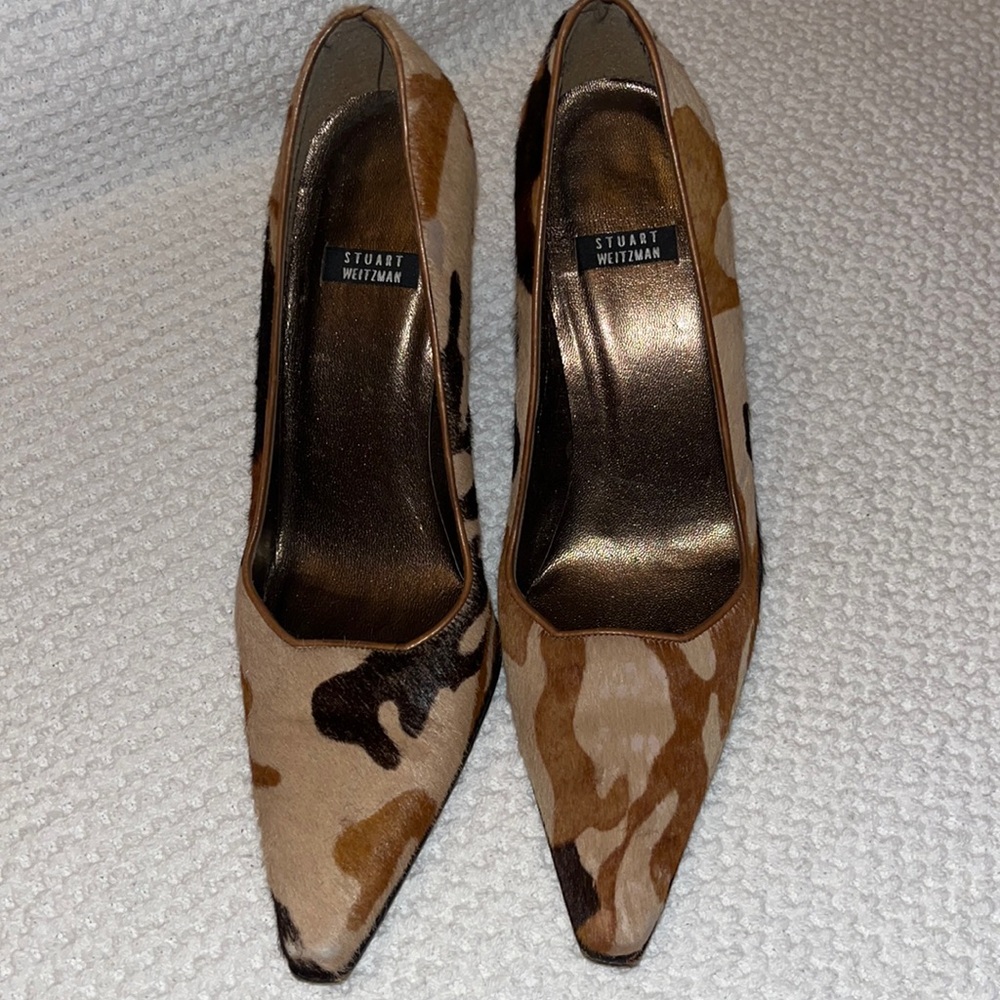 Animal print Stuart Weitzman heels